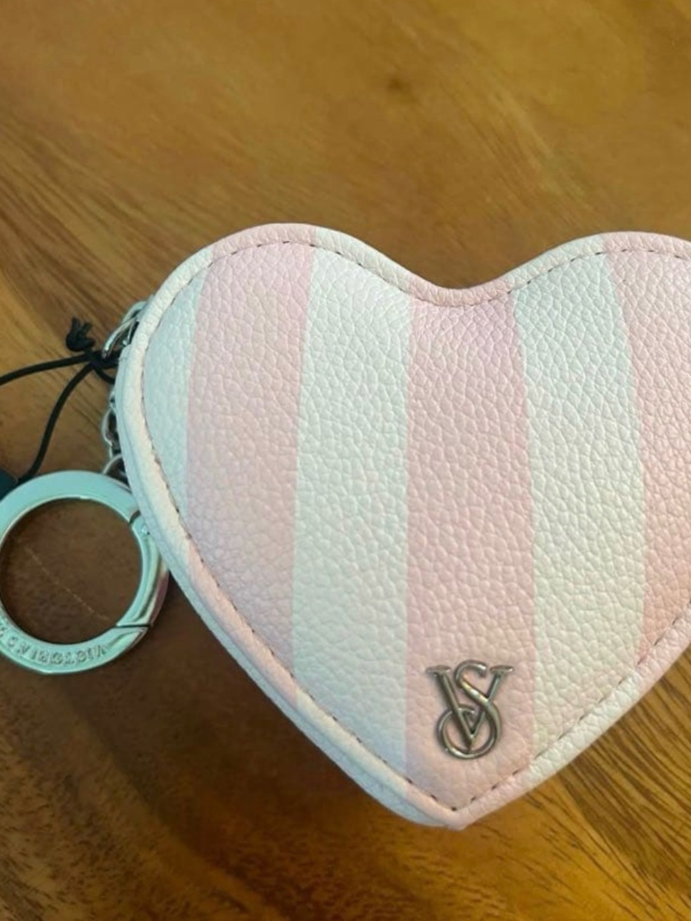 NWT★Victoria's Secret Pink Heart Coin Purse Keychain